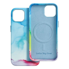 Заредете изображение във визуализатора на галерията – Гръб LEATHER MAG COVER за IPHONE 13 color splash
