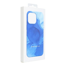 Заредете изображение във визуализатора на галерията – Гръб LEATHER MAG COVER за IPHONE 12 Pro Max син splash
