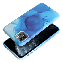 Заредете изображение във визуализатора на галерията – Гръб LEATHER MAG COVER за IPHONE 11 Pro Max син splash
