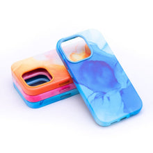 Заредете изображение във визуализатора на галерията – Гръб LEATHER MAG COVER за IPHONE 11 Pro Max син splash
