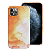 Заредете изображение във визуализатора на галерията – Гръб LEATHER MAG COVER за IPHONE 11 Pro оранжев splash
