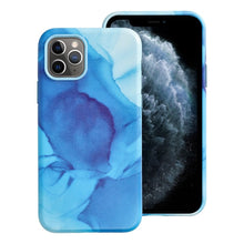 Заредете изображение във визуализатора на галерията – Гръб LEATHER MAG COVER за IPHONE 11 Pro син splash
