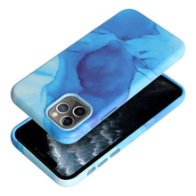 Заредете изображение във визуализатора на галерията – Гръб LEATHER MAG COVER за IPHONE 11 Pro син splash
