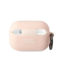 Заредете изображение във визуализатора на галерията – Оригинален калъф KARL LAGERFELD за APPLE Airpods 2 KLAP2RUNIKP (3D Sil NFT Karl) розов
