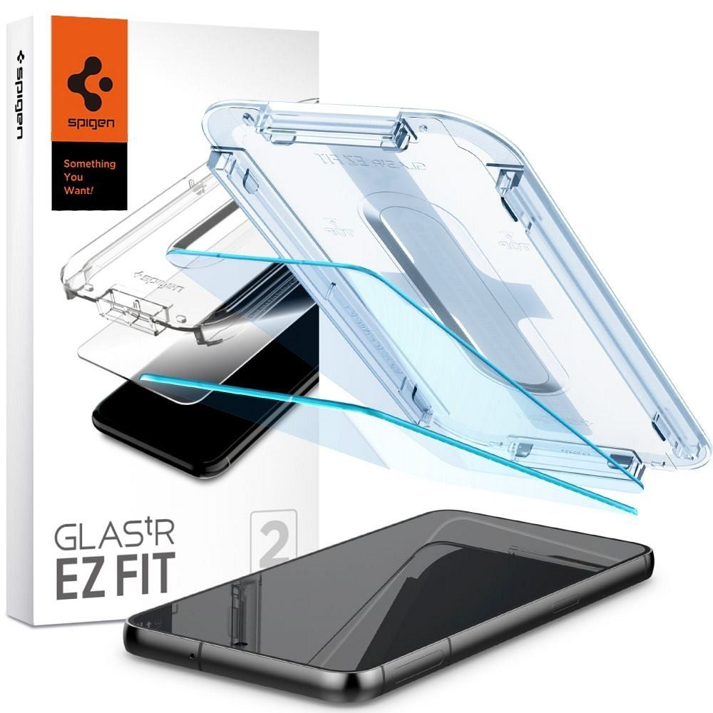 SPIGEN закалено стъкло GLAS.TR ”EZ FIT” 2 пакета за SAMSUNG S23 прозрачен