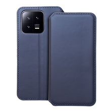 Заредете изображение във визуализатора на галерията – Калъф тип книга DUAL POCKET за XIAOMI 13 тъмно син
