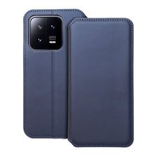 Заредете изображение във визуализатора на галерията – Калъф тип книга DUAL POCKET за XIAOMI 13 Pro тъмно син
