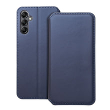 Заредете изображение във визуализатора на галерията – Калъф тип книга DUAL POCKET за SAMSUNG A14 5G тъмно син
