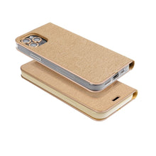 Заредете изображение във визуализатора на галерията – Калъф тип книга LUNA Gold XIAOMI Redmi NOTE 12 4G gold
