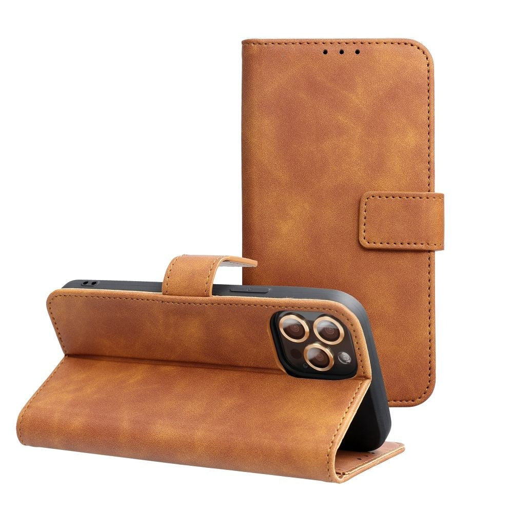 Калъф тип книга TENDER за XIAOMI Redmi Note 12 5G кафяв