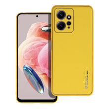 Заредете изображение във визуализатора на галерията – Гръб LEATHER за XIAOMI Redmi Note 12 4G жълт
