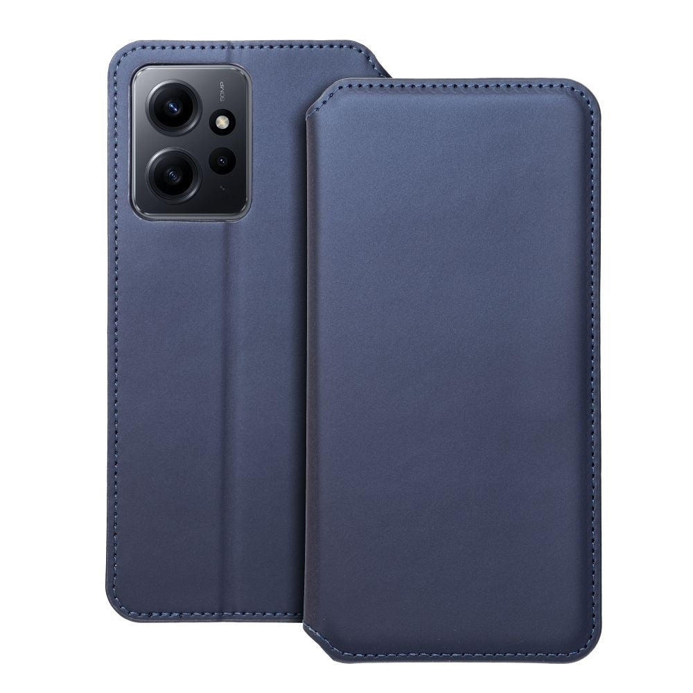 Калъф тип книга DUAL POCKET за XIAOMI Redmi Note 12 4G тъмно син