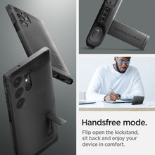 Заредете изображение във визуализатора на галерията – Оригинален гръб SPIGEN TOUGH ARMOR for SAMSUNG S23 Ultra черен
