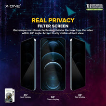 Заредете изображение във визуализатора на галерията – X-ONE Extreme Shock Eliminator 4th gen. Privacy - за iPhone 14 Pro
