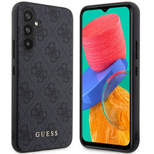 Заредете изображение във визуализатора на галерията – Оригинален гръб GUESS за SAMSUNG A54 GUHCSA54G4GFGR (4G Metal Златист Logo) сив
