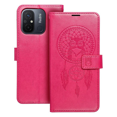 Калъф тип книга MEZZO за XIAOMI Redmi 12C dreamcatcher магента