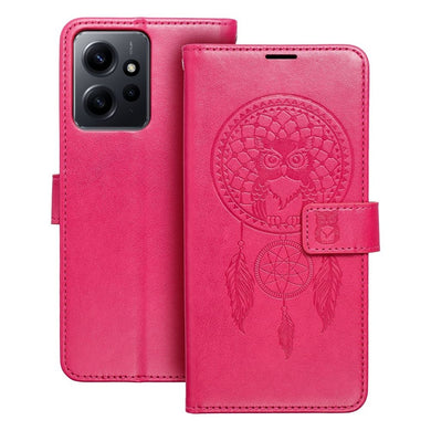 Калъф тип книга MEZZO за XIAOMI Redmi Note 12 4G dreamcatcher магента