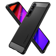 Заредете изображение във визуализатора на галерията – SPIGEN RUGGED ARMOR калъф за SONY XPERIA 1 V matte черен
