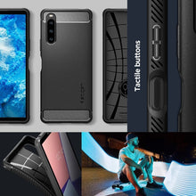 Заредете изображение във визуализатора на галерията – SPIGEN RUGGED ARMOR калъф за SONY XPERIA 1 V matte черен

