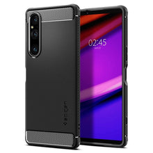 Заредете изображение във визуализатора на галерията – SPIGEN RUGGED ARMOR калъф за SONY XPERIA 1 V matte черен
