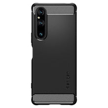 Заредете изображение във визуализатора на галерията – SPIGEN RUGGED ARMOR калъф за SONY XPERIA 1 V matte черен

