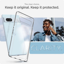 Заредете изображение във визуализатора на галерията – SPIGEN ULTRA HYBRID калъф за GOOGLE Pixel 7A прозрачен
