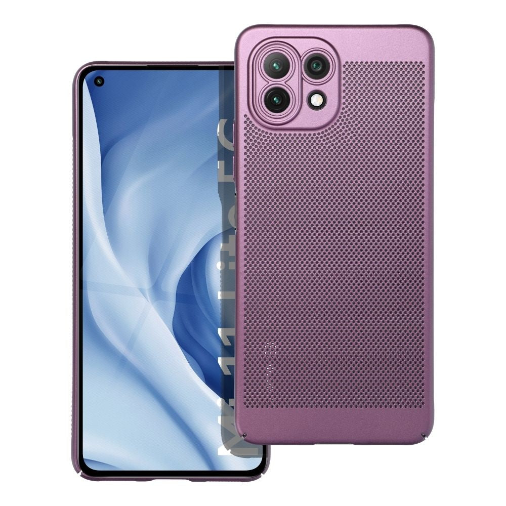 Гръб BREEZY за XIAOMI Mi 11 Lite 5G / Mi 11 Lite LTE 4G / Mi 11 Lite NE лилав