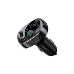 BASEUS зарядно за кола 2 x USB A + FM BT предавател 3,4A S-09A CCMT000001 черно