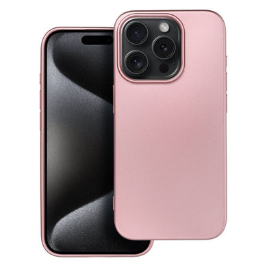 Гръб METALLIC за IPHONE 15 Pro розов