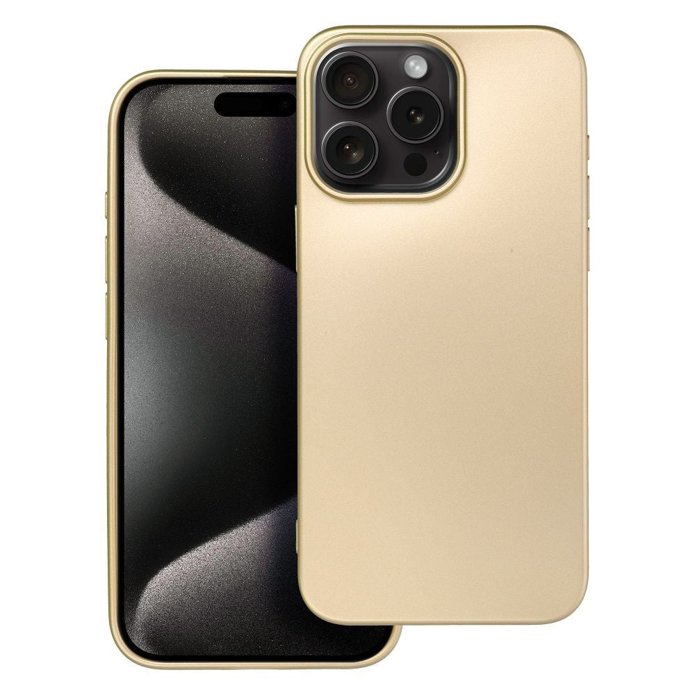 Гръб METALLIC за IPHONE 15 Pro Max златист