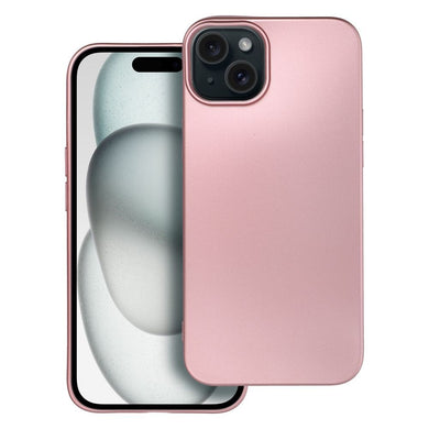 Гръб METALLIC за IPHONE 15 Plus розов