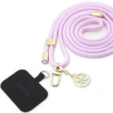 Заредете изображение във визуализатора на галерията – GUESS връзка GUUCNMG4EU (Cord and 4G Charm) златен лилав
