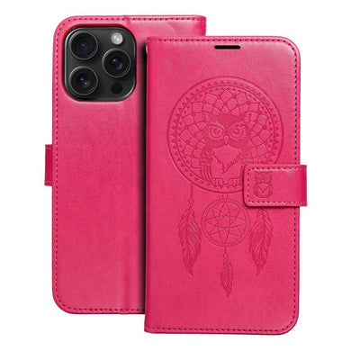 Калъф тип книга MEZZO за IPHONE 15 Pro Max dreamcatcher магента