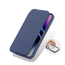 Заредете изображение във визуализатора на галерията – Калъф тип книга DUX DUCIS SKIN X PRO съвместим с MagSafe за IPHONE 15 Pro син
