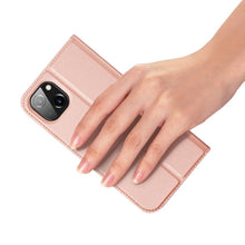 Заредете изображение във визуализатора на галерията – Калъф тип книга DUX DUCIS SKIN PRO за IPHONE 14 Plus розов
