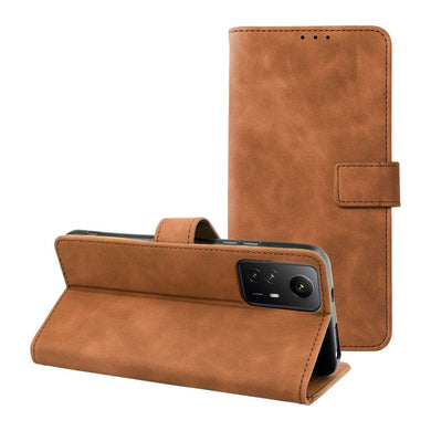 Калъф тип книга TENDER за XIAOMI Redmi Note 12S кафяв