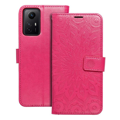 Калъф тип книга MEZZO за XIAOMI Redmi Note 12S mandala магента