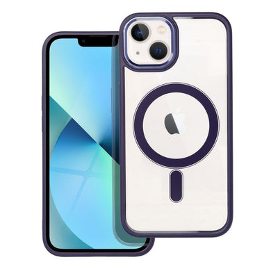 Гръб COLOR EDGE MAG COVER съвместим с MagSafe за IPHONE 13 deep лилав