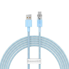 Заредете изображение във визуализатора на галерията – BASEUS кабел USB A към Type C PD 100W Explorer CATS010503 2 м син
