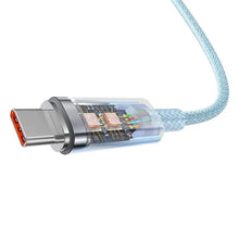 Заредете изображение във визуализатора на галерията – BASEUS кабел USB A към Type C PD 100W Explorer CATS010503 2 м син
