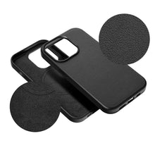 Заредете изображение във визуализатора на галерията – Гръб LEATHER MAG COVER за IPHONE 15 Pro Max черен
