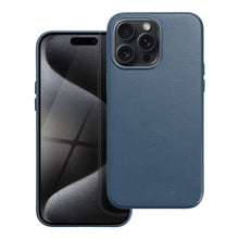 Заредете изображение във визуализатора на галерията – Гръб LEATHER MAG COVER за IPHONE 15 Pro Max indigo син
