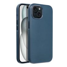 Заредете изображение във визуализатора на галерията – Гръб LEATHER MAG COVER за IPHONE 15 indigo син
