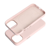 Заредете изображение във визуализатора на галерията – Гръб LEATHER MAG COVER за IPHONE 15 sand розов
