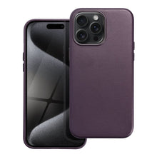 Заредете изображение във визуализатора на галерията – Гръб LEATHER MAG COVER за IPHONE 15 Pro Max dark виолетов
