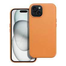 Заредете изображение във визуализатора на галерията – Гръб LEATHER MAG COVER за IPHONE 15 оранжев
