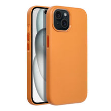 Заредете изображение във визуализатора на галерията – Гръб LEATHER MAG COVER за IPHONE 15 оранжев
