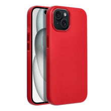 Заредете изображение във визуализатора на галерията – Гръб LEATHER MAG COVER за IPHONE 15 червен
