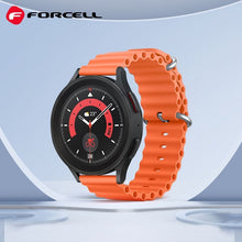 Заредете изображение във визуализатора на галерията – FORCELL F-DESIGN FS01 каишка за SAMSUNG Watch 20 mm оранжева
