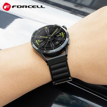 Заредете изображение във визуализатора на галерията – FORCELL F-DESIGN FS05 каишка за SAMSUNG Watch 20 мм черна
